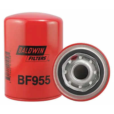 BALDWIN FILTERS Fuel Filter: Spin-On, 3 11/16 in Outside Dia, 1-12 Thread Size, Cellulose - Spin-On Fuel Filters