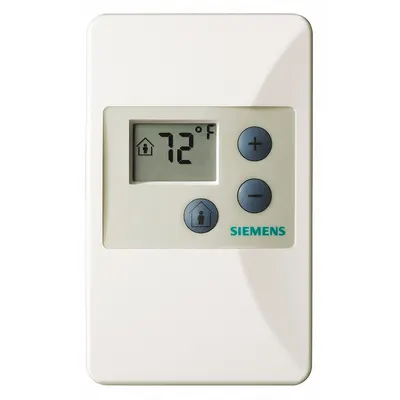 Siemens Temperature and Humidity Sensor: Wall Mount, Digital, 32°F to 131°F, Polycarbonate - Room Temperature & Humidity Sensors