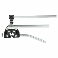 Chain breaker for roller chains number 60 to 100, covering pitches from 3/4 in to 1-1/4 in. T-handle configuration for manual operation. Used to break and reassemble chains in power transmission systems