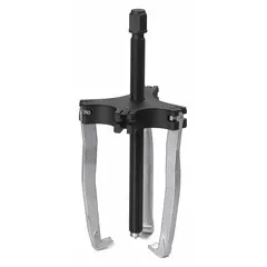 External-grip jaw puller with 9/16 in thread size and 10 in jaw reach. Features 0.35 in jaw thickness. Convertible between 2 and 3 jaws for pulling gears, bearings, and pulleys in maintenance and repair applications.
