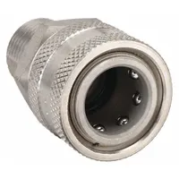 PARKER Hydraulic Quick Connect Hose Coupling: 1/4 in, 303 Stainless Steel, 22.71 lpm Max. Flow Rate (MPN SST-2M)
