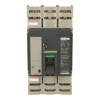 SQUARE D Molded Case Circuit Breaker: 1,000 A Amps, 18kA at 600V AC, Adj, Line/Load Lug - P-Frame Molded Case Circuit Breakers
