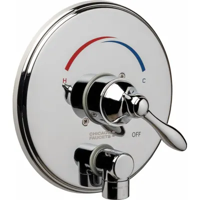 CHICAGO FAUCETS SH-TK4-00-000 Trim Kit for Thermostatic/Pressure - Handle & Trim Kits for Bathtubs & Showers