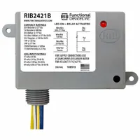 RIB Enclosed Pre-Wired Relay: 20 A Rating, 24V AC/DC/230V AC/208-277V AC, SPDT, 0.50 in NPT (MPN RIB2421B)