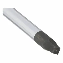 This square screwdriver features a #3 tip size and an overall length of 8 1/4 inches. The cushion grip provides comfort during use. It is designed for driving and removing square-drive fasteners in general maintenance and assembly tasks.