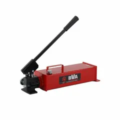 This 2-stage hand pump is designed for use with single-acting hydraulic cylinders. It delivers up to 200 psi in the first stage and is constructed from steel. Suitable for applications requiring portable hydraulic power such as lifting, pressing, or clamping.