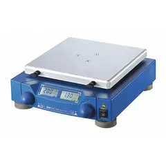 This orbital shaker provides a speed range of 0 to 800 RPM for mixing, blending, and agitating samples in laboratory and industrial settings. The digital LED display allows monitoring of speed and operation. It is suited for applications requiring consistent orbital motion.