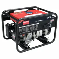 DAYTON Portable Generator: Conventional, Gasoline, 2,450 W Running, 4,550 W Starting, 120V AC, Honda (MPN GEN-3000-1GH0)