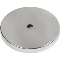 This encased cup magnet concentrates magnetic flux for secure holding of ferrous workpieces. With a 0.313 in thickness and 2 1/32 in outside diameter, it delivers a max pull force of 83 lbf. Suitable for holding, lifting, and positioning in industrial automation, jigs, and fixtures.