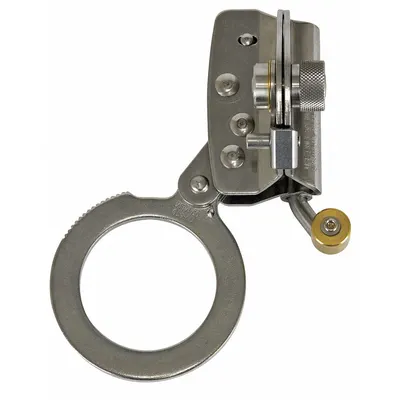 FALLTECH Rope Grab: 310 lb Capacity, Stainless Steel, O-Ring, Shock-Absorbing Lanyard - Rope Grabs for Vertical Rope Lifelines