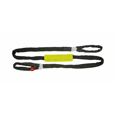 TOW-ALL Tuflex Recovery Strap: 20 ft Overall Hook Size, 20 ft Overall Lg, White - Tow Straps