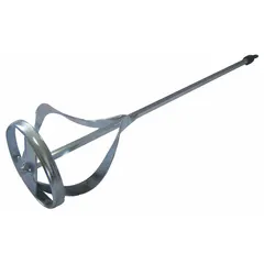 This mixing paddle from WESTWARD features a spiral head design for blending drywall mud, joint compound, and paint. It has a 5/16 in shaft diameter and is compatible with a 3/8 in chuck size. Suitable for use with drywall materials in construction and maintenance applications.