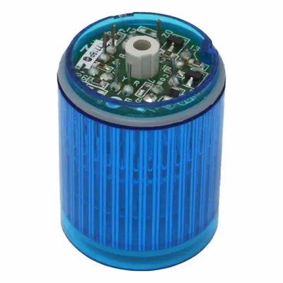 PATLITE Tower Light Module: Steady, 24V DC, Blue, 30 mm Overall Dia, 35 mm Overall Ht - Steady Light Modules