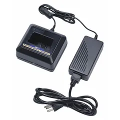 NiMH battery charger with 100 to 240V AC input and output, designed for use with BMP71 portable label printers. Suitable for recharging batteries in industrial labeling applications.