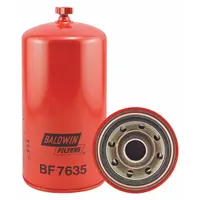 BALDWIN FILTERS Fuel Filter: Spin-On, 5 3/8 in Outside Dia, 1 3/8"-16 Thread Size, Cellulose, BF7635