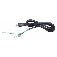 Power cord designed to connect HVACR equipment to a power source. Suitable for use in heating, ventilation, air conditioning, and refrigeration systems requiring a reliable power connection.