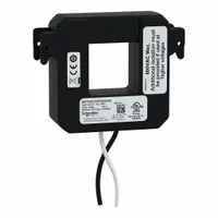 SCHNEIDER ELECTRIC Split core CT, 5A, 200A UL2808: 200 A Primary Current - Max, Wire Lead (MPN METSECTSP5A2020U)