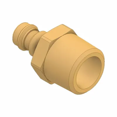 PARKER Quick Coupler: NPT, 5 mm Body Size, Brass, 550 lpm Max Flow Rate - European High-Flow Brass Quick-Connect Air Coupling Plugs