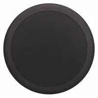 This passive indoor ceiling-mount speaker is a 1-way unit with 8 ohm impedance and a 6 1/4-inch overall width. Designed for background music and paging in commercial spaces such as offices, retail stores, and hospitality venues. Suitable for integration with standard audio systems