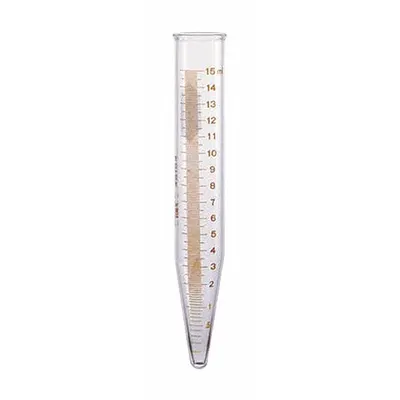 KIMBLE Centrifuge Tube: 15 mL, Centrifuge Tube, 17 mm Body Dia, 118 mm Overall Ht - Glass Centrifuge Tubes