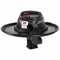 Standard-type wet/dry vacuum head designed for use with a 55 gal drum. Delivers 88 cfm air flow through a 1 7/8 in hose. cULus certified. Suitable for industrial debris collection in workshops and maintenance areas.