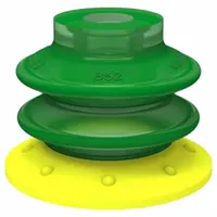 PIAB Vacuum Pad Assembly: G1/8 in, 53.01 mm Pad Dia, Polyurethane, Green, 51.99 mm Pad Ht, 60A (MPN BX52P.4E.05AI.F)