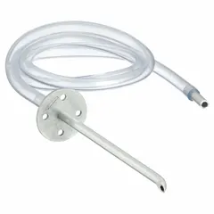 Total pressure probe kit with 7-inch overall length and 1/4-inch diameter. Includes slip-on adaptor for installation. Used for measuring total pressure in HVAC and air-handling systems, such as airflow monitoring, filter loading checks, and duct balancing.