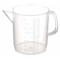 APPROVED VENDOR Beaker: Low Form with Handle, Molded Graduation, Polypropylene, Translucent (MPN 326495-2000)