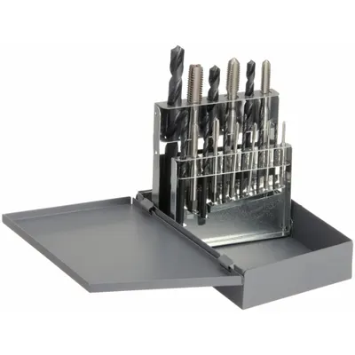 CHICAGO-LATROBE Drill Bit and Tap Set: 18 Pc (MPN 52541) - Drill Bit & Hand Tap Sets