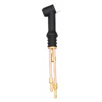 Water-cooled TIG torch body rated at 350 A, accepting electrodes up to 5/32 in diameter. Designed for continuous high-amperage welding operations where heat dissipation is critical. Suitable for fabrication and repair tasks requiring stable arc performance
