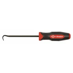 This single-end pick features a hook tip and is constructed from steel. It is used for pulling, prying, and removing components in maintenance, repair, and assembly operations.