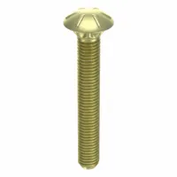 Carriage Bolt: Square Neck, 5/16"-18 Thread Size, 2 in lg, Steel, Grade 2, Zinc Yellow, 25 PK (MPN CAI803102001-025P)
