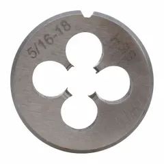 This solid power tool part has a 1-inch outer diameter and a 5/16-18NC thread size. It is a replacement component for maintaining or repairing compatible power tools in industrial settings.