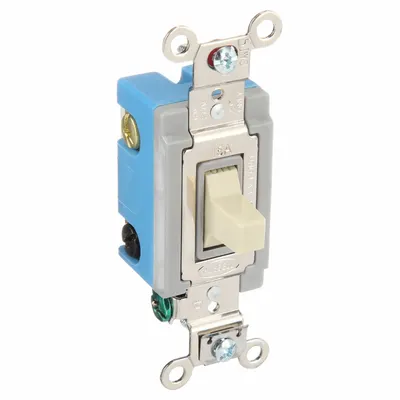 BRYANT Wall Switch: Toggle Switch, Single Pole/Double Throw, Momentary, Ivory - Toggle Wall Switches