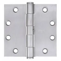 This full mortise-mount butt hinge is constructed of steel with a 2 in leaf width. It features a concealed bearing type and a non-removable pin, making it suitable for door mounting applications where a permanent, durable hinge is required