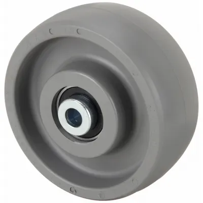 OEM Ergonomic Elastomer Tread Wheel, 5 in Diameter, 2 in Width, 1,200 lb Capacity - Ergonomic Elastomer Tread Wheels