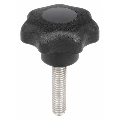 KIPP 7-Arm Knob with Threaded Stud - 7-Arm Knobs with Threaded Stud