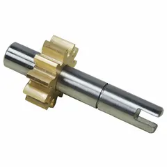 Gear and shaft assembly for use in rotary gear pumps and power transmission systems. Compatible with Dayton model 4KHP5. Transmits rotary motion and torque in industrial drive applications.