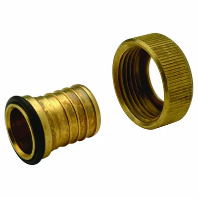 ZURN QQSFC44GX Crimp-On Brass Barbed Tube Fitting - Crimp-On Brass Barbed Tube Fittings