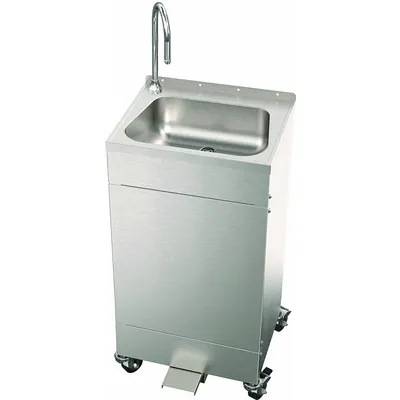 ACORN EPS1010-F11 One-Bowl Portable Hand Sink with Single Foot Pedal Faucet - One-Bowl Portable Hand Sinks with Faucets