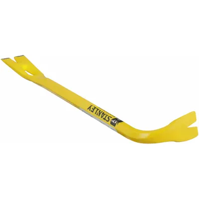 STANLEY Offset Ripping Bar: Claw End, 17 in Overall Lg, 3/4 in Bar Wd, 1 in End Wd - Wrecking Bars