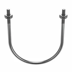 This U-bolt is designed to secure pipes, tubing, or conduit to structural supports in industrial piping systems. It features a 7/8"-9 thread size, fits pipe size 14 in, and has an inside height of 17 5/16 in. Constructed from stainless steel, it offers corrosion resistance for demanding environments.