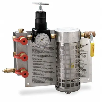 3M Wall Mount Air Filter and Regulator Panel W-2806 - Wall Mount Filters for SAR