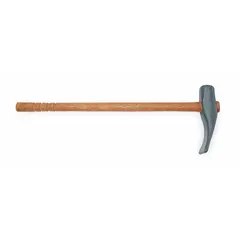 This bead breaking wedge is designed for separating tire beads from motorcycle rims during repair or replacement. Constructed with a wood body and steel components, it provides the necessary leverage for breaking stubborn beads. The 30-inch overall length offers extended reach and mechanical advantage.