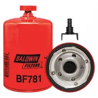 BALDWIN FILTERS Fuel Filter: Spin-On, 3 11/16 in Outside Dia, 1-12 Thread Size, Diesel Fuel, Diesel (MPN BF781)