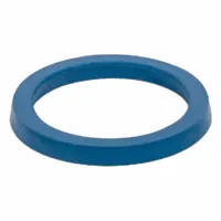 This hygienic single-piece sealing washer is made of blue FKM and is FDA approved. It has an inside diameter of 36 mm, an outside diameter of 40 mm, and a maximum thickness of 2 mm. Supplied in a small pack, it is used for sanitary sealing in food, beverage, pharmaceutical, and bioprocessing equipment where chemical and temperature resistance are required