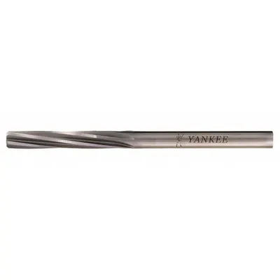 YANKEE Chucking Reamer: 0.1575 in Dia, 4 mm, Spiral Flute - Spiral-Flute High-Speed Steel Chucking Reamers