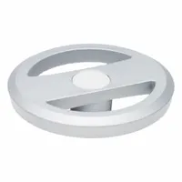 Spoked hand wheel made of aluminum with a silver finish. Features a 160 mm diameter and 5/8 in bore. Suitable for manual control on machinery, valves, and equipment where a lightweight, ergonomic grip is required