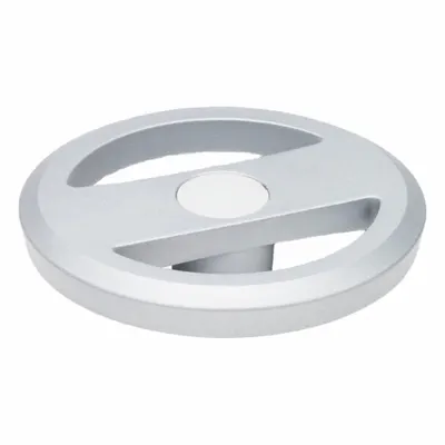JW WINCO Spoked Hand Wheel, 160 mm Dia, 5/8 in Bore, Aluminum, Silver - Spoked Hand Wheels