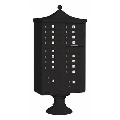 SALSBURY INDUSTRIES Cluster Box Unit: CBU, 18 Doors, Horizontal, 71 3/4 in H x 31 in W x 18 1/2 in D - Multi-Unit Mailboxes